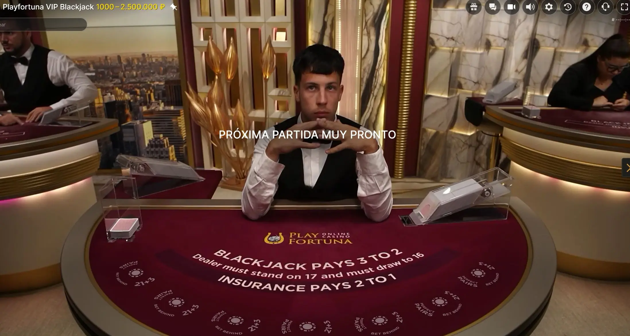 Play Fortuna VIP Blackjack